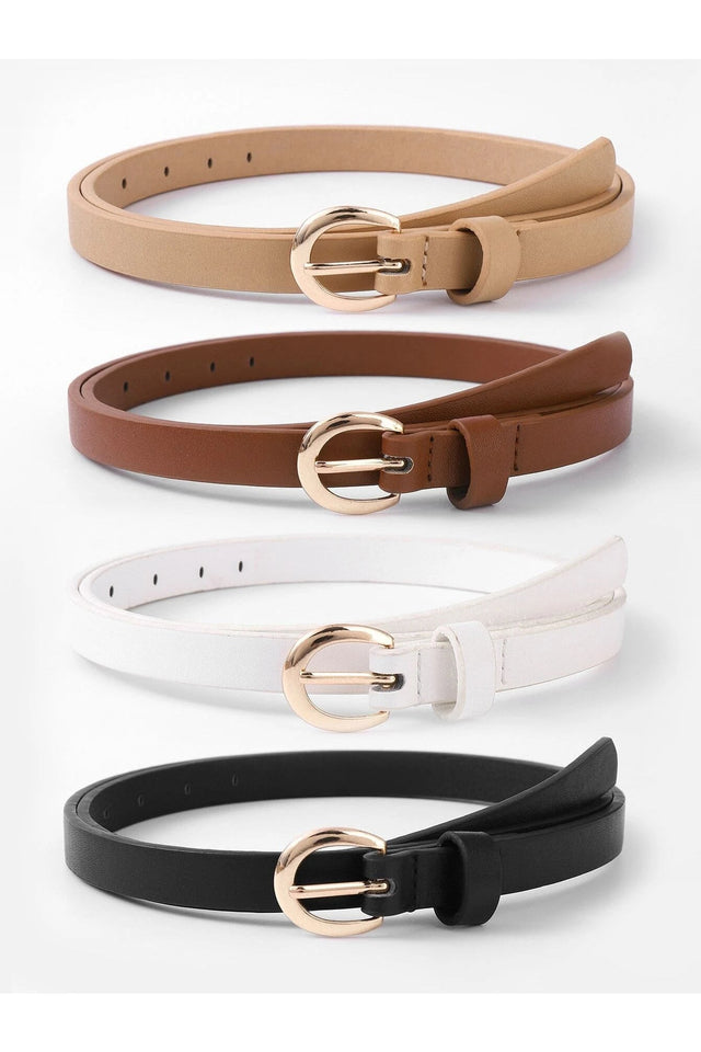 Buy Shein 4pcs Metal Buckle Belt With Hole Punch in Pakistan