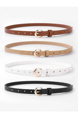 Buy Shein 4pcs Metal Buckle Belt With Hole Punch in Pakistan