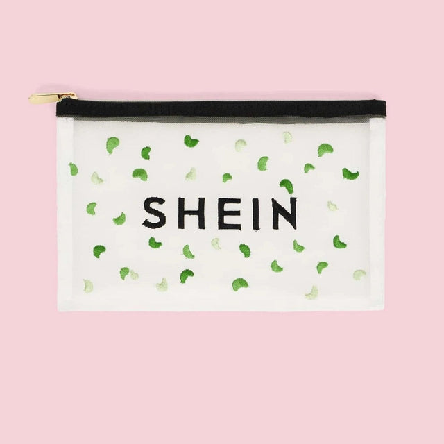 Buy SHEIN Letter Graphic Embroidery Detail Clutch in Pakistan