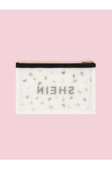 Buy SHEIN Letter Graphic Embroidery Detail Clutch in Pakistan