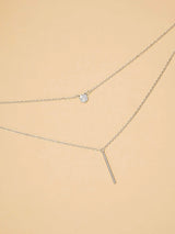 Buy Shein Geometric Charm Layered Necklace in Pakistan