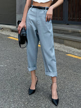 Buy Shein Dazy High Waist Straight Leg Pants Without Belt in Pakistan