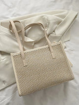 Buy Shein Twilly Scarf Decor Straw Bag in Pakistan