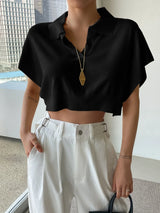 Buy SHEIN DAZY Batwing Sleeve Crop Knit Top in Pakistan