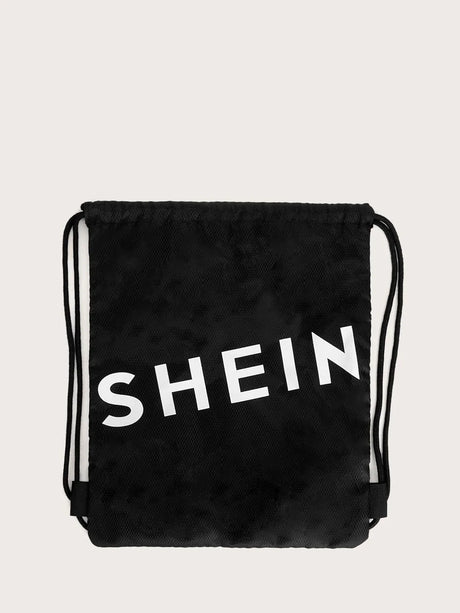 Buy SHEIN Letter Graphic Drawstring Backpack in Pakistan