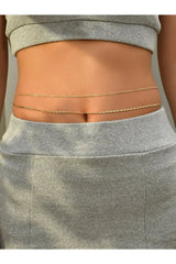Buy Shein Solid Layered Waist Chain in Pakistan