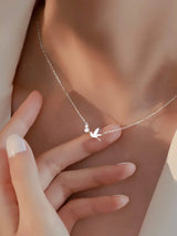 Buy Shein Cubic Zirconia Decor Bird Charm Necklace in Pakistan