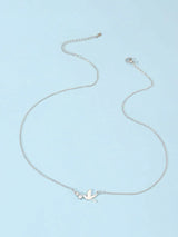 Buy Shein Cubic Zirconia Decor Bird Charm Necklace in Pakistan
