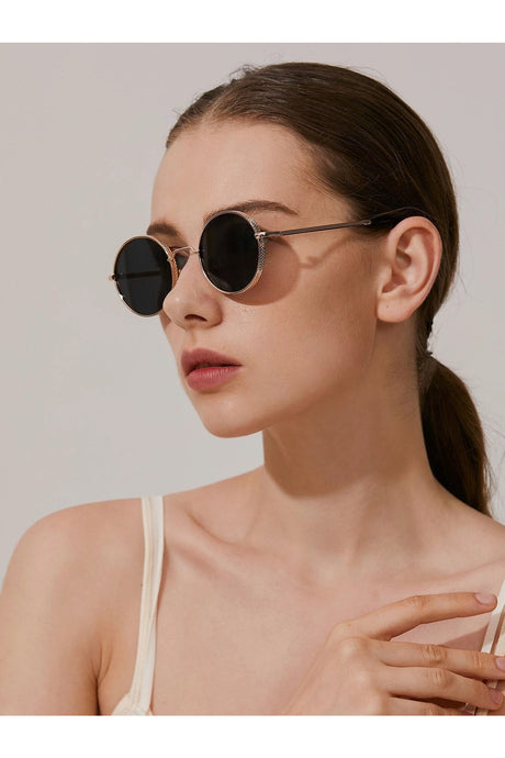 Buy Shein Metal Frame Fashion Glasses - Gold in Pakistan