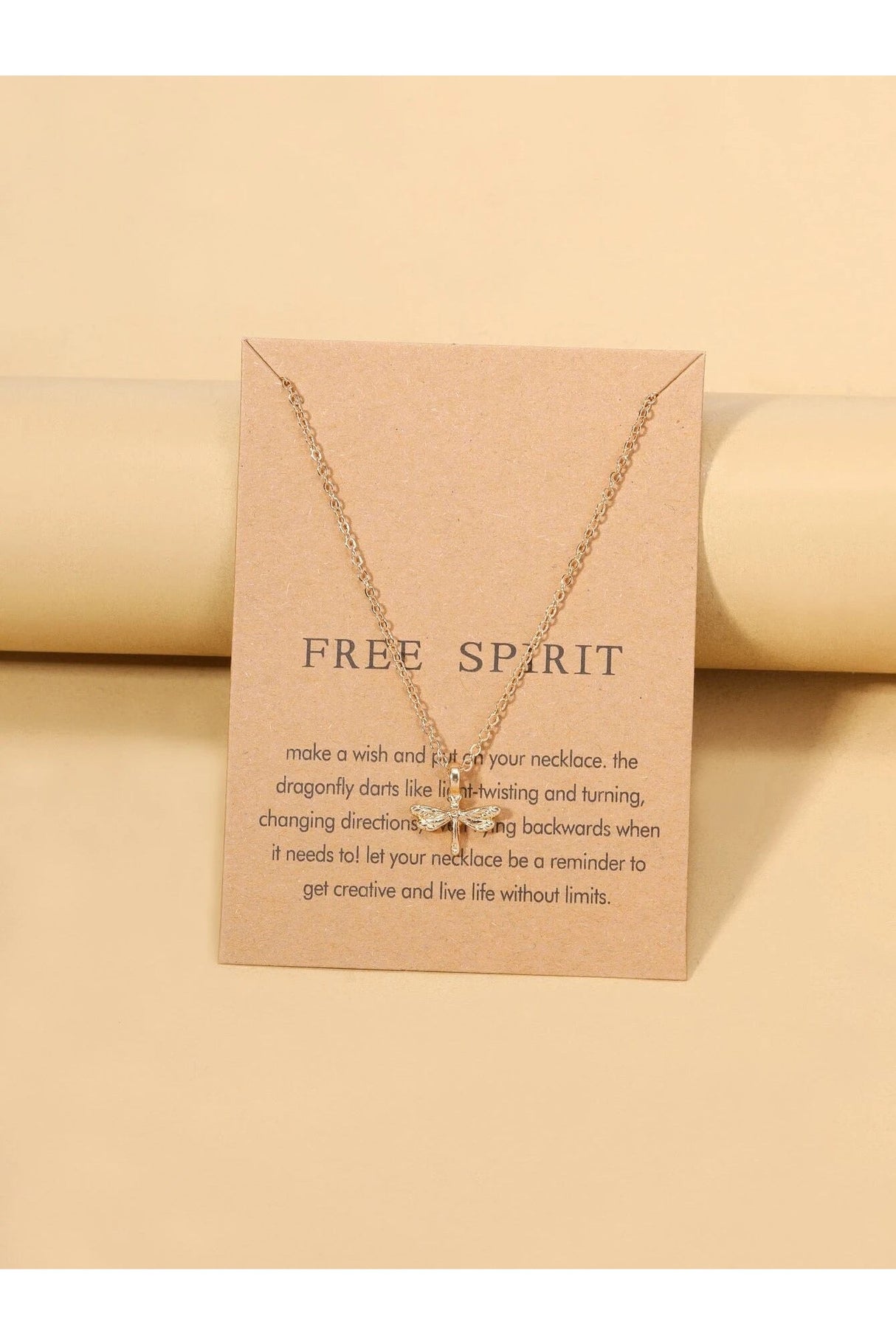 Buy Shein Dragonfly Pendant Necklace - Yellow Gold in Pakistan