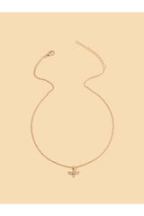 Buy Shein Dragonfly Pendant Necklace - Yellow Gold in Pakistan