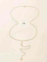 Buy Shein Faux Pearl Decor Back Necklace in Pakistan