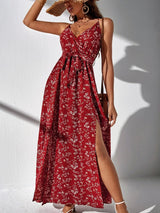 Buy SHEIN Frenchy Ditsy Floral Split Thigh Cami Dress in Pakistan