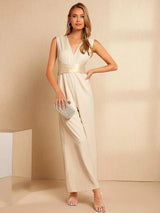 Buy SHEIN Belle Tie Back Wide Leg Jumpsuit in Pakistan
