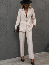 Buy SHEIN Single Button Lapel Collar Blazer & Tailored Pants in Pakistan