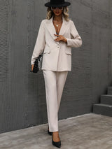 Buy SHEIN Single Button Lapel Collar Blazer & Tailored Pants in Pakistan