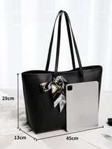 Buy SHEIN Twilly Scarf Decor Shoulder Tote Bag in Pakistan