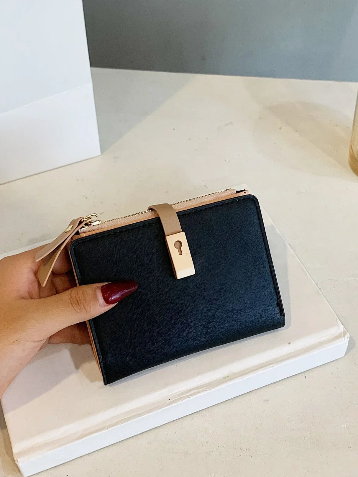 Buy Shein Snap Button Small Wallet in Pakistan