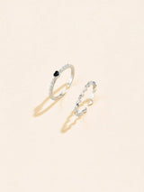 Buy Shein 2pcs Heart Decor Cuff Ring in Pakistan