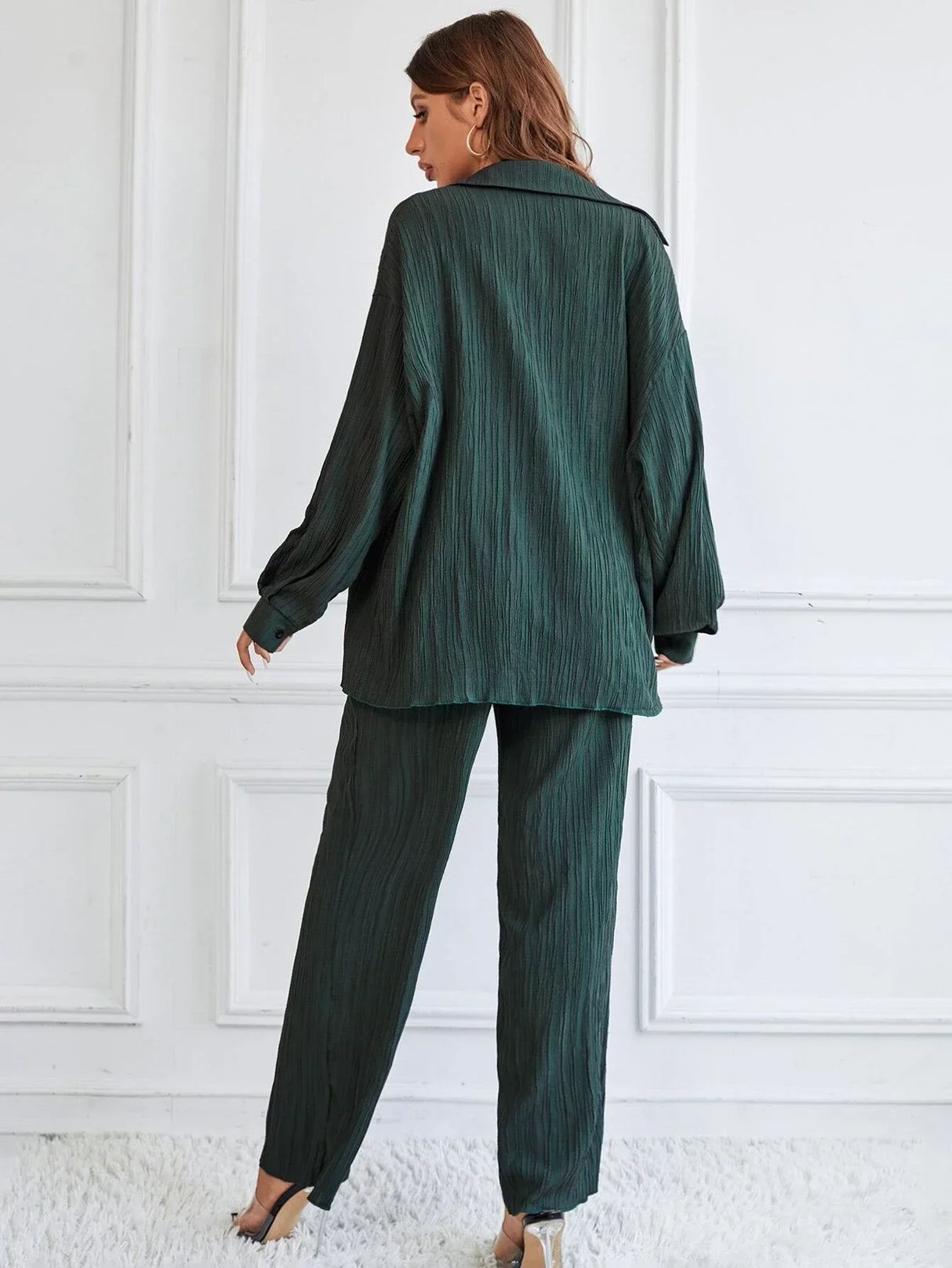 Buy SHEIN Essnce Drop Shoulder Shirt & Pants in Pakistan
