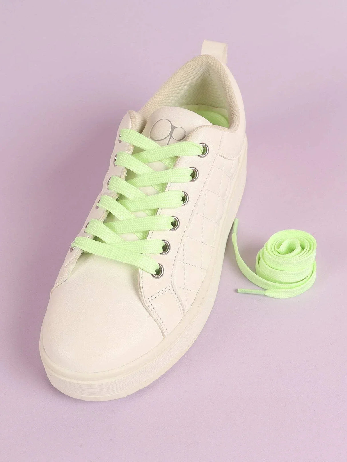 Buy SHEIN 1pair Glow-in-the-dark Shoelaces, Polyester Fashion Accessories in Pakistan