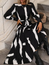 Buy SHEIN Graphic Print Belted Maxi Dress in Pakistan