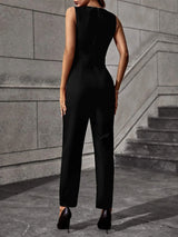 Buy SHEIN Solid Chain Detail Jumpsuit in Pakistan