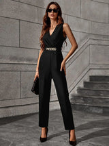 Buy SHEIN Solid Chain Detail Jumpsuit in Pakistan