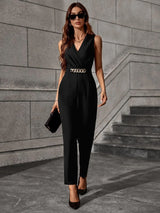 Buy SHEIN Solid Chain Detail Jumpsuit in Pakistan