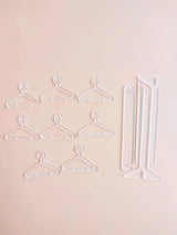 Buy SHEIN 1pc Clothes Hanger Design Clear Jewelry Display Rack, Creative Clear Jewelry Organizer For Home in Pakistan