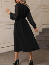 Buy SHEIN Polka Dot Bishop Sleeve A-line Dress in Pakistan