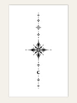 Buy SHEIN 1sheet Star & Moon Pattern Tattoo Sticker in Pakistan
