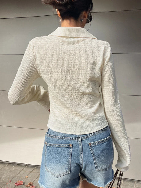 Buy SHEIN Solid Button Front Shirt in Pakistan