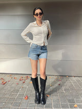Buy SHEIN Solid Button Front Shirt in Pakistan
