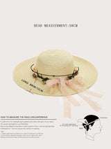 Buy SHEIN Summer Flower Decor Straw Hat in Pakistan
