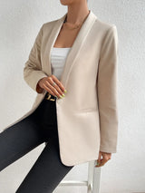 Buy Shein Unity Shawl Collar Single Button Blazer in Pakistan