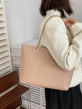 Buy SHEIN Geometric Embossed Grommet Eyelet Shoulder Tote Bag in Pakistan