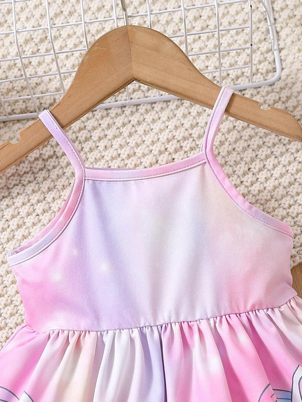 Buy SHEIN Baby Unicorn Print Tie Dye Cami Dress in Pakistan
