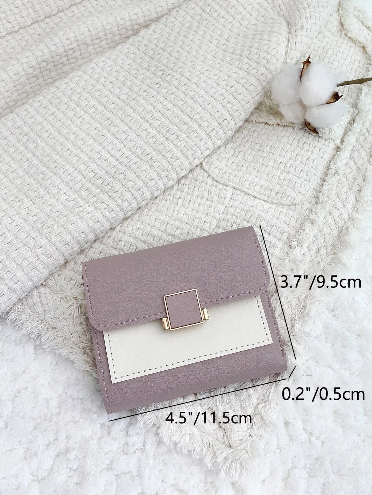 Buy Shein Two Tone Fold Small Wallet in Pakistan