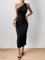 Buy Shein One Shoulder Cut Out Waist Bodycon Dress in Pakistan