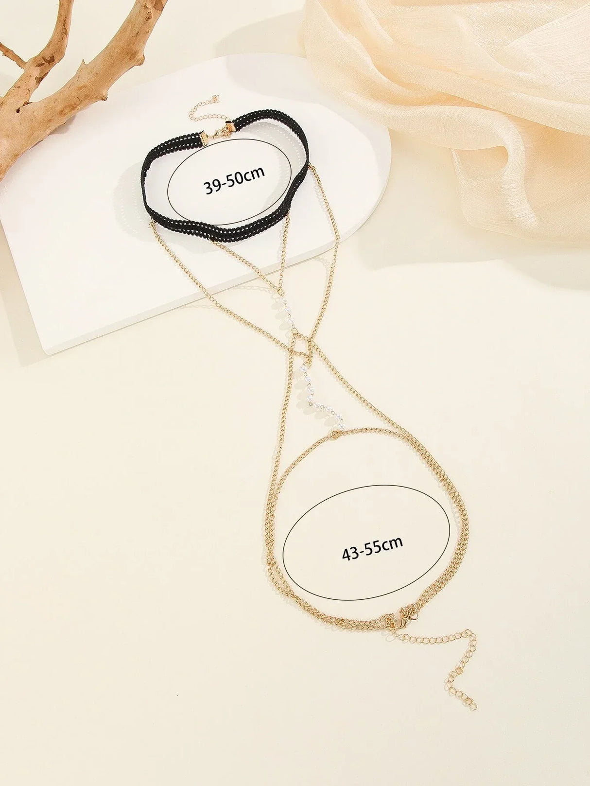 Buy SHEIN Faux Pearl Decor Thigh Chain in Pakistan