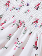 Buy SHEIN Baby Floral Print Puff Sleeve Shirred Dress in Pakistan