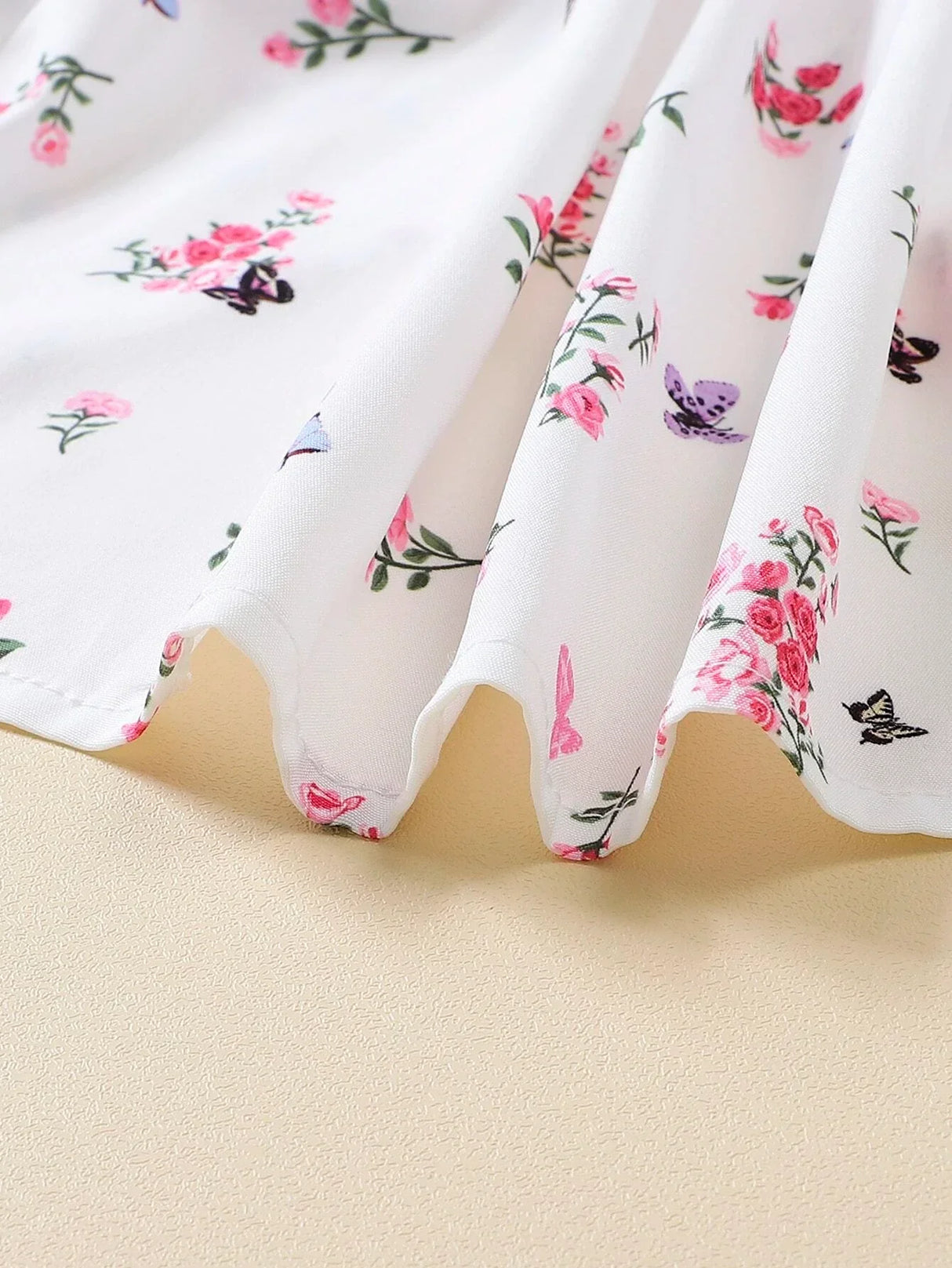 Buy SHEIN Baby Floral Print Puff Sleeve Shirred Dress in Pakistan