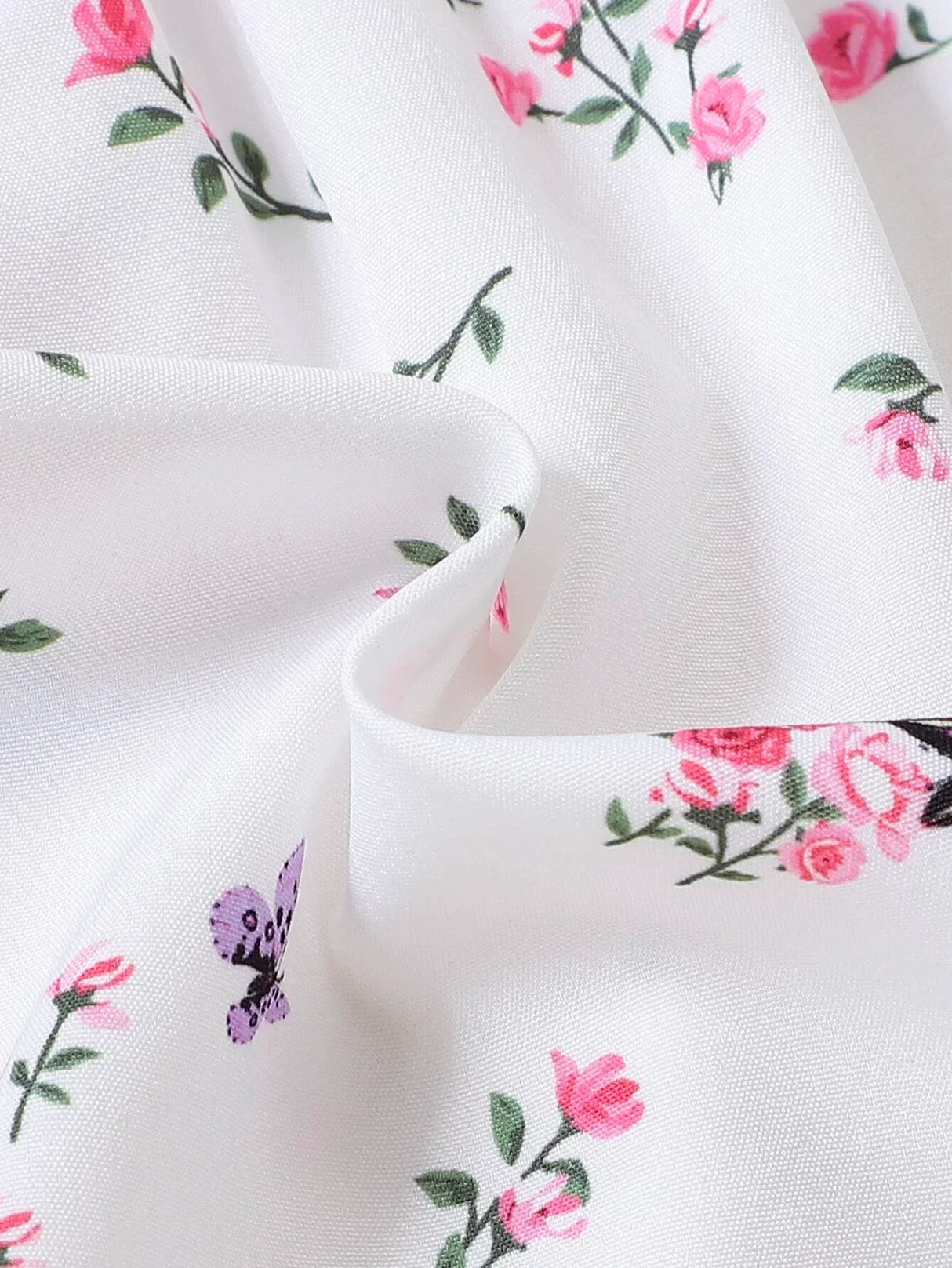 Buy SHEIN Baby Floral Print Puff Sleeve Shirred Dress in Pakistan