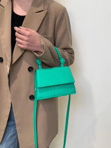 Buy SHEIN Mini Crocodile Embossed Flap Square Bag in Pakistan