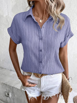 Buy SHEIN LUNE Solid Batwing Sleeve Shirt in Pakistan