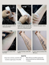 Buy SHEIN 1sheet Star & Moon Pattern Tattoo Sticker in Pakistan