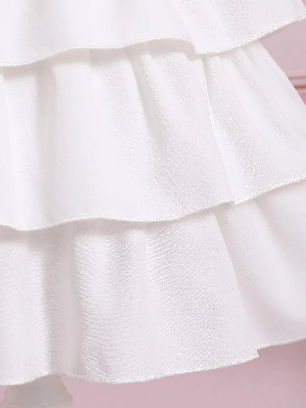 Buy SHEIN Baby Appliques Puff Sleeve Layer Hem Dress in Pakistan