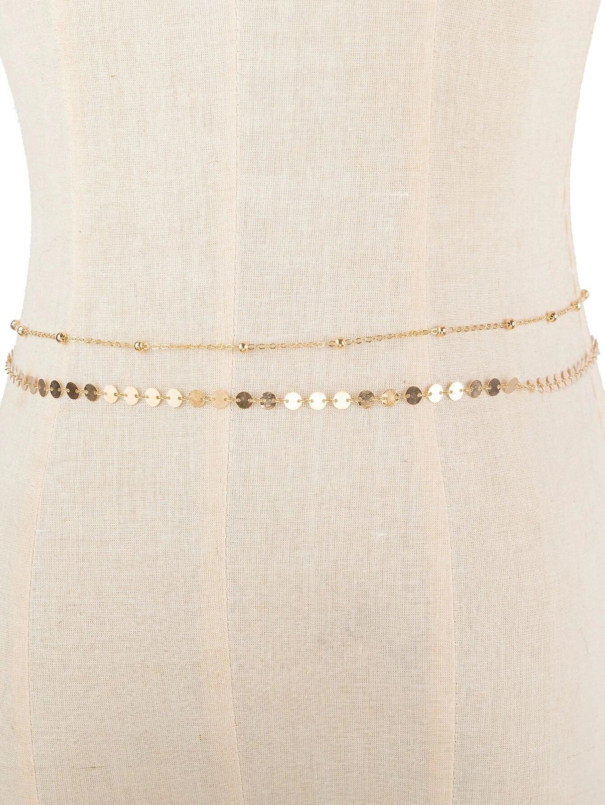 Buy SHEIN 2pcs Disc Decor Waist Chain in Pakistan