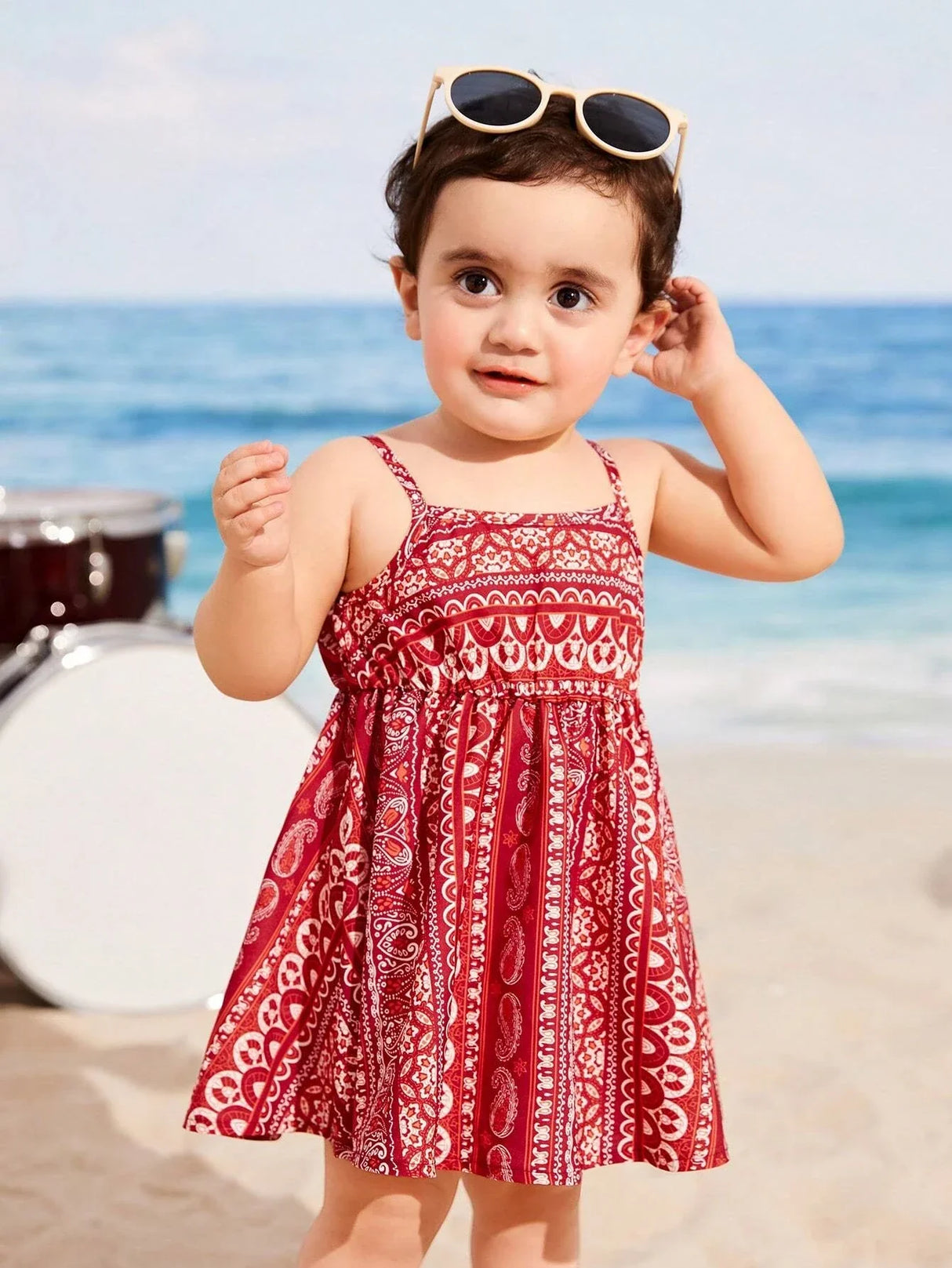Buy SHEIN Baby Paisley Print Cami Dress in Pakistan